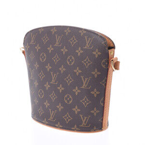 Louis Vuitton Drouot Brown Canvas Bag Monogram Shoulder